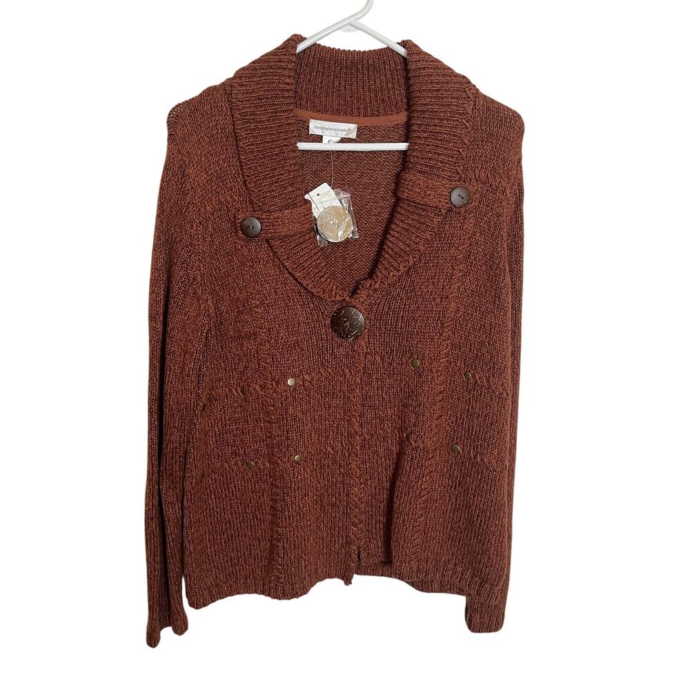 Christopher & Banks | NWT Size M Women's Cardigan Brown